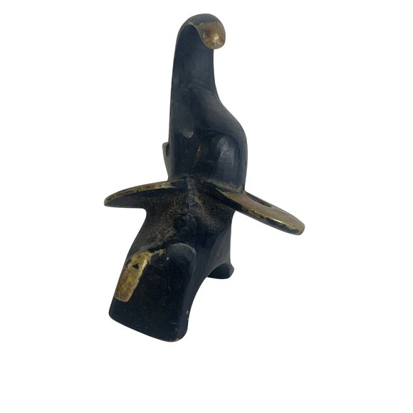 Vintage Bronze Elephant Figurine Decorative Collectible Miniature - Picture 5 of 8